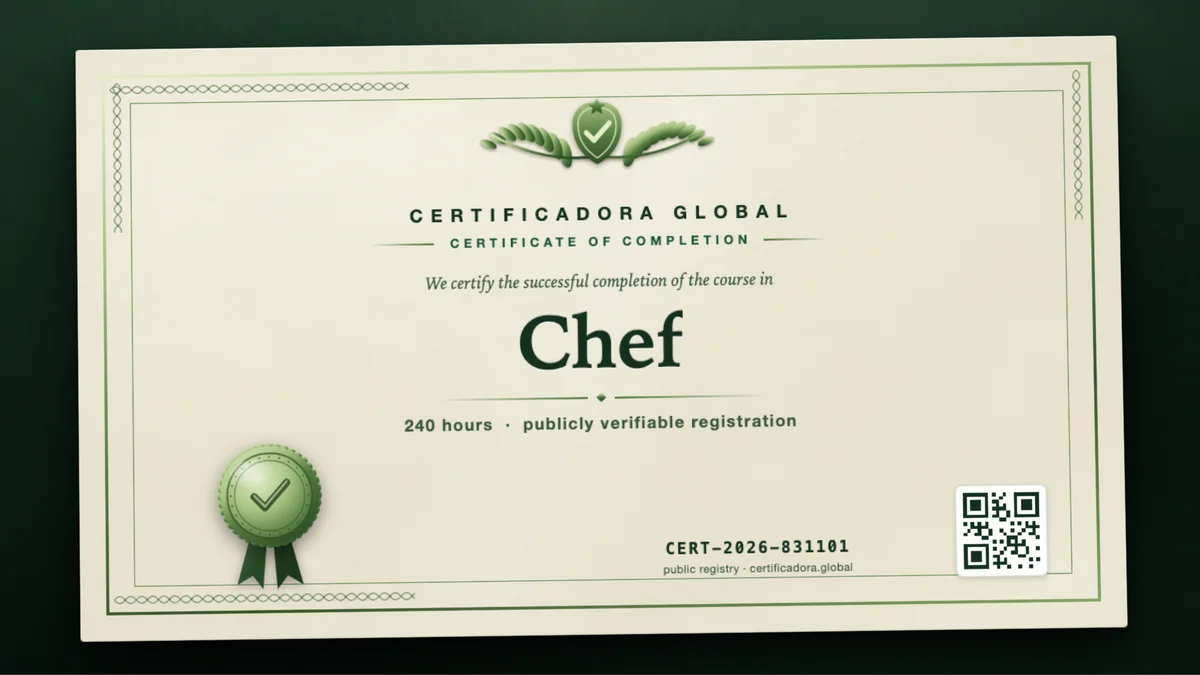 Cover of the Chef course