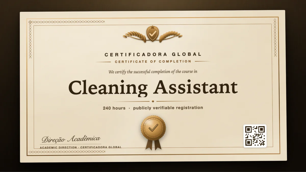 Cover of the Cleaning Assistant course