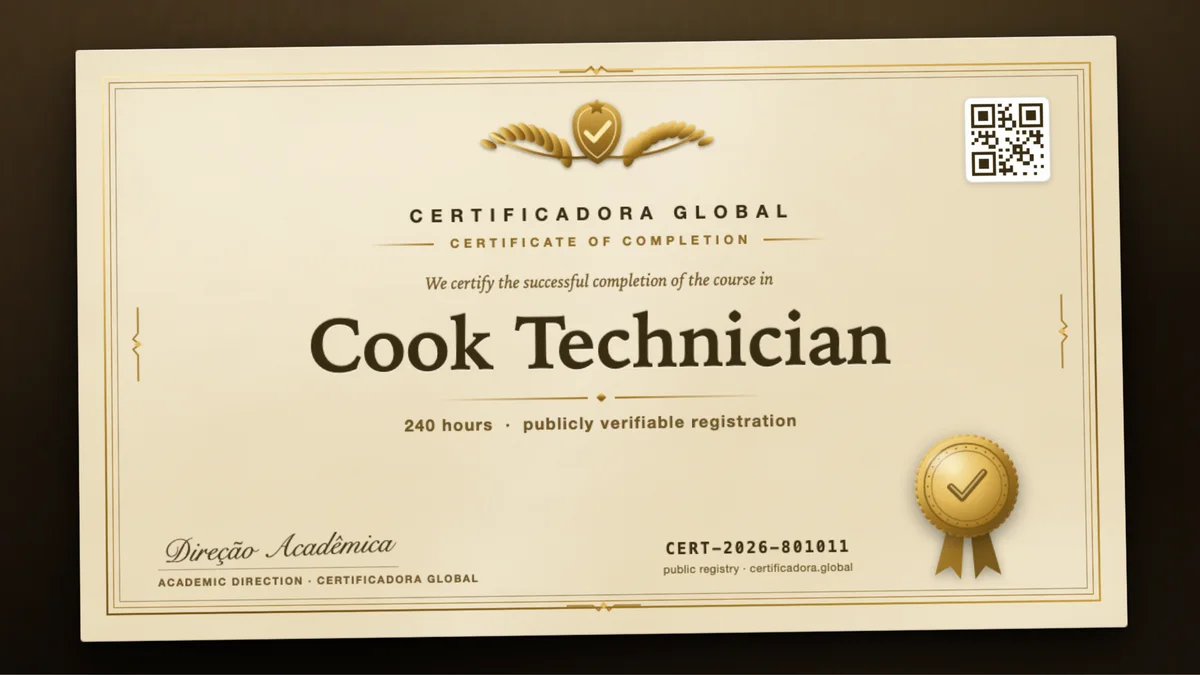 Cover of the Cook Technician course