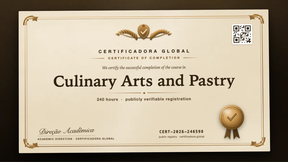 Cover of the Culinary Arts and Pastry course