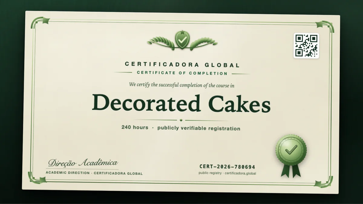 Cover of the Decorated Cakes course