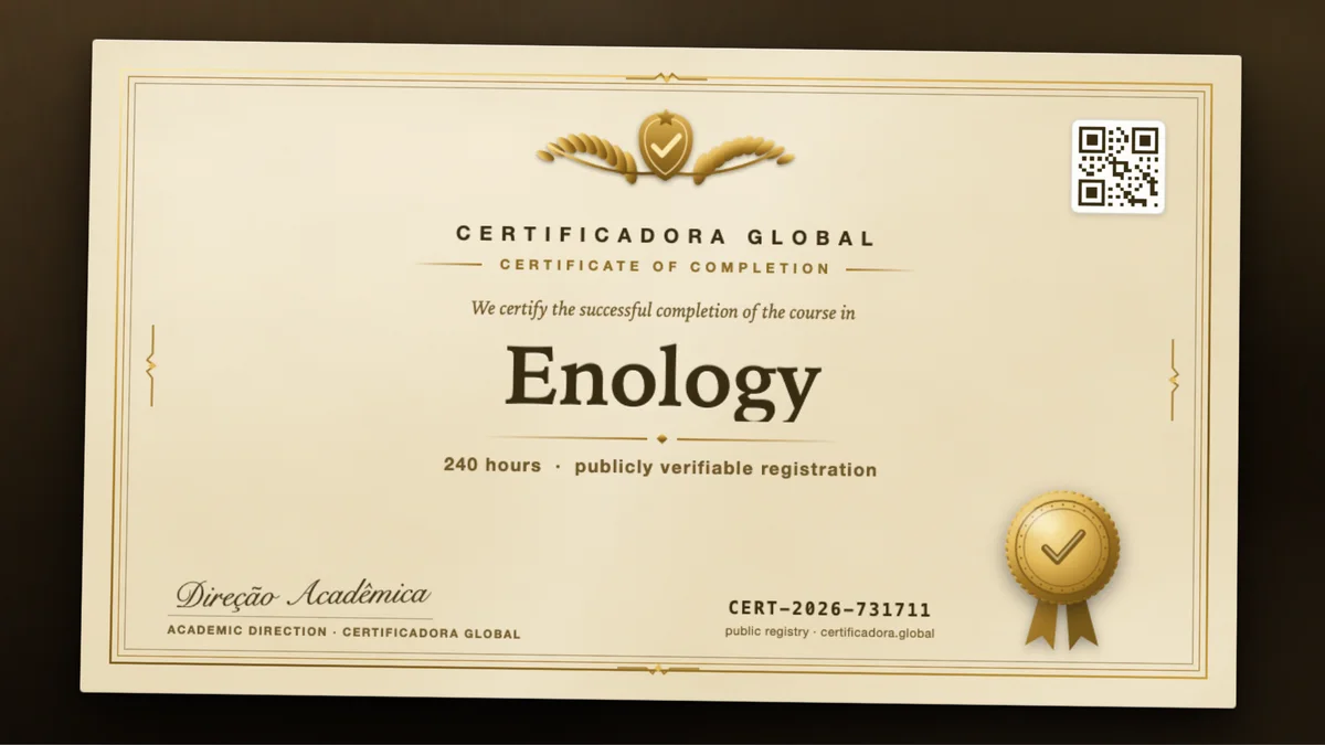 Cover of the Enology course