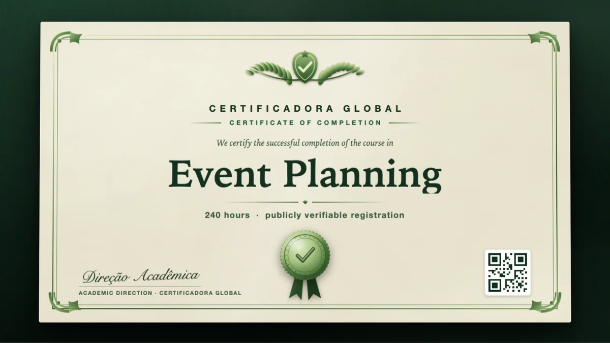 Cover of the Event Planning course