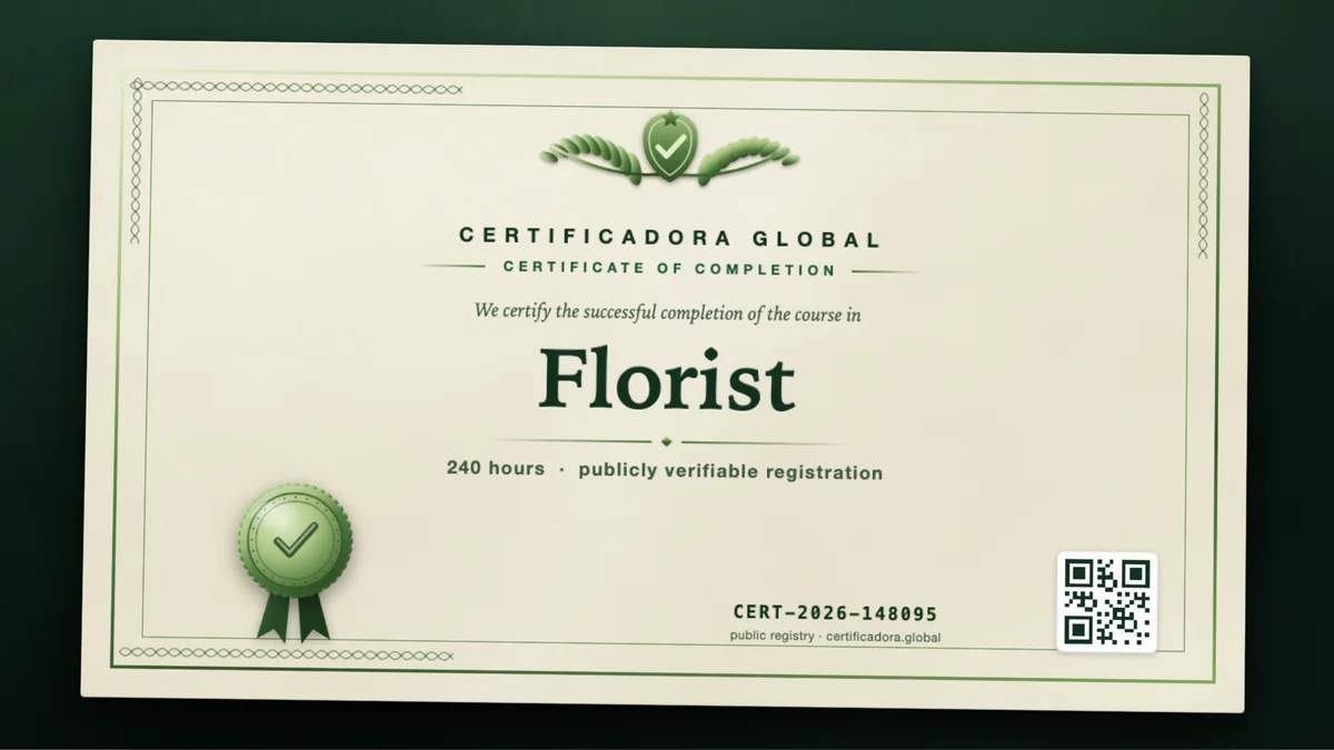 Cover of the Florist course