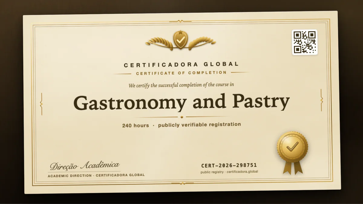 Cover of the Gastronomy and Pastry course