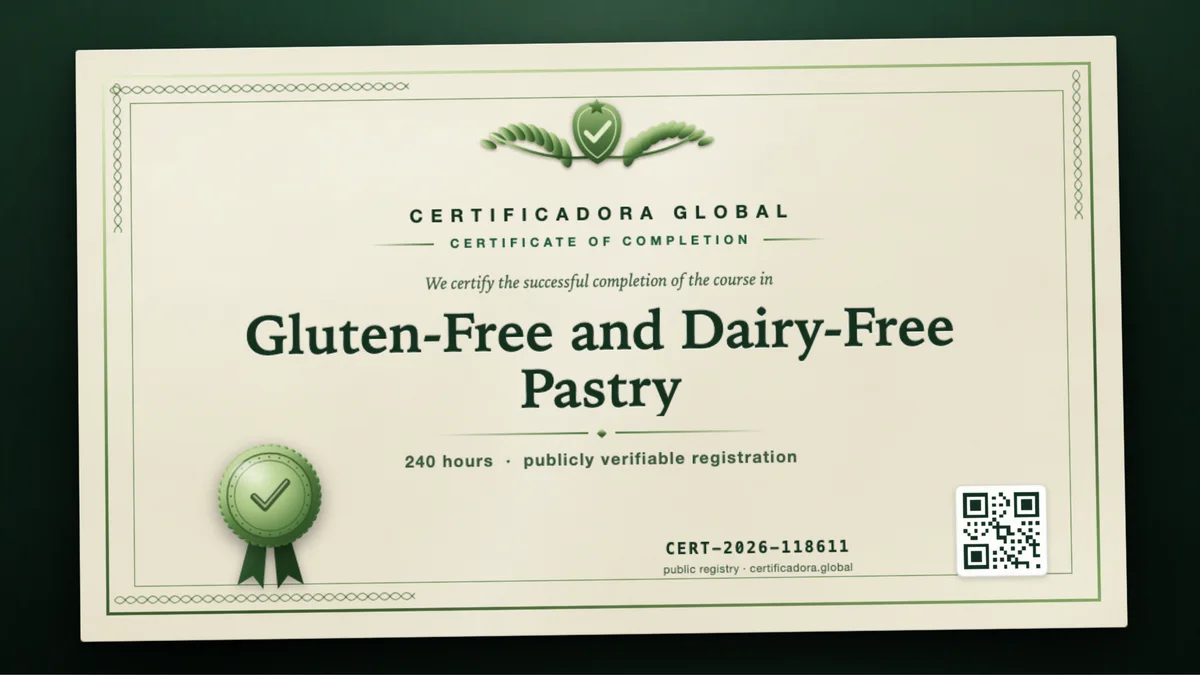 Cover of the Gluten-Free and Dairy-Free Pastry course