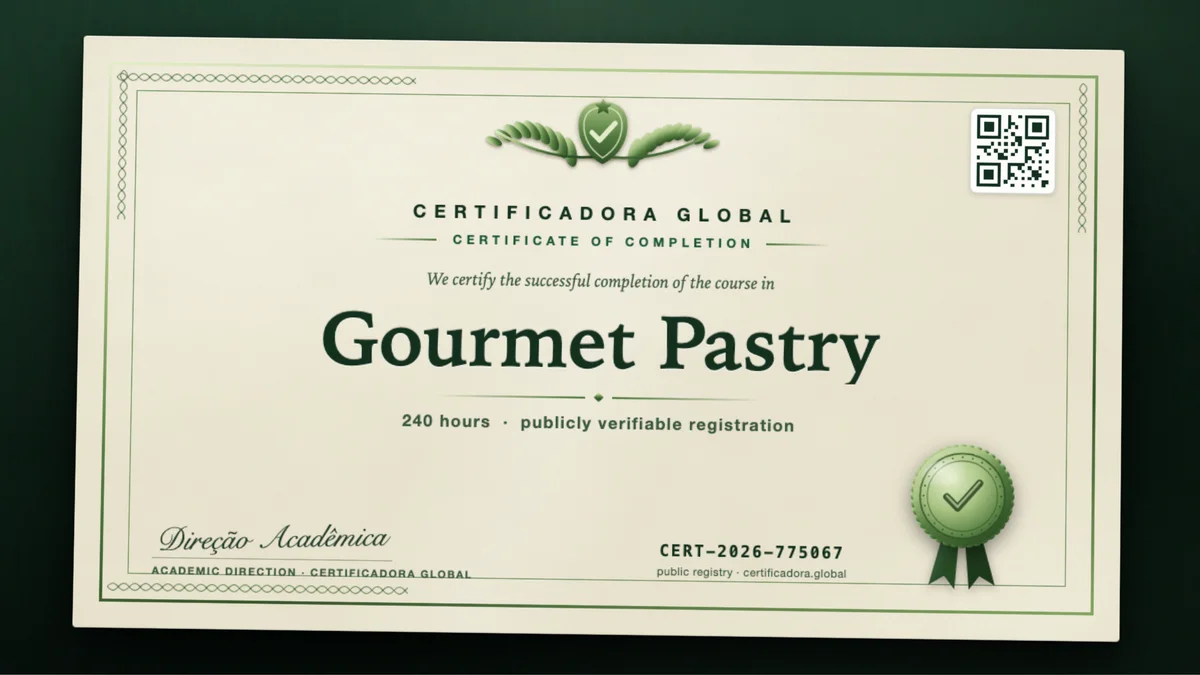 Cover of the Gourmet Pastry course