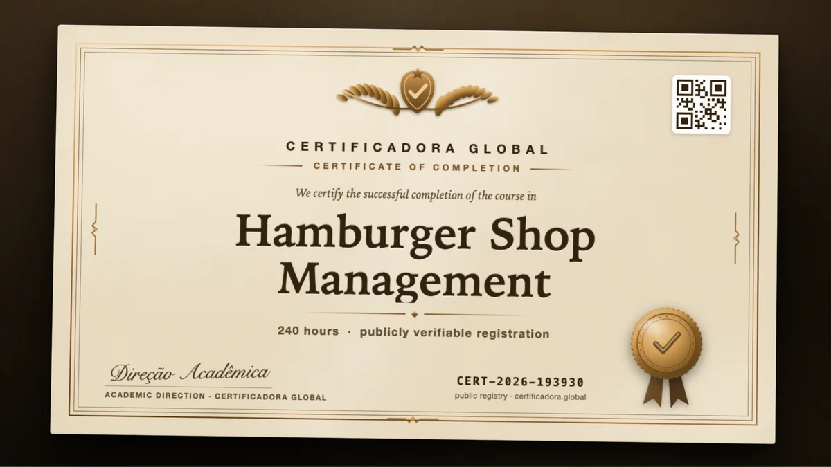Cover of the Hamburger Shop Management course