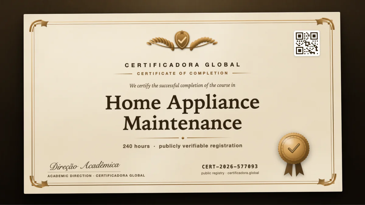Cover of the Home Appliance Maintenance course