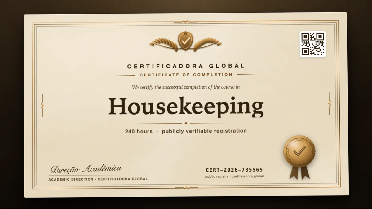 Cover of the Housekeeping course