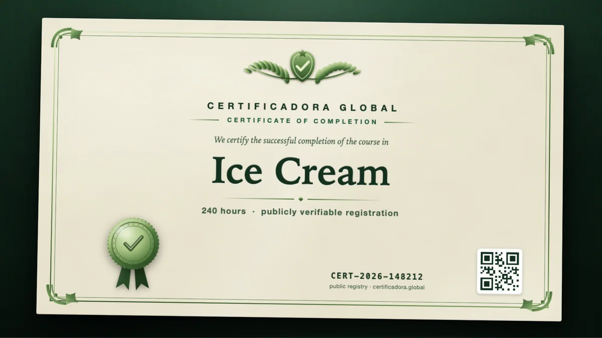 Cover of the Ice Cream course