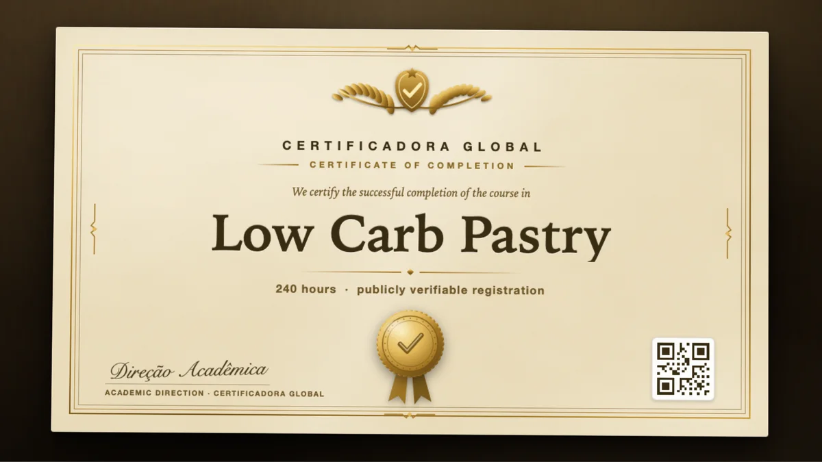 Cover of the Low Carb Pastry course