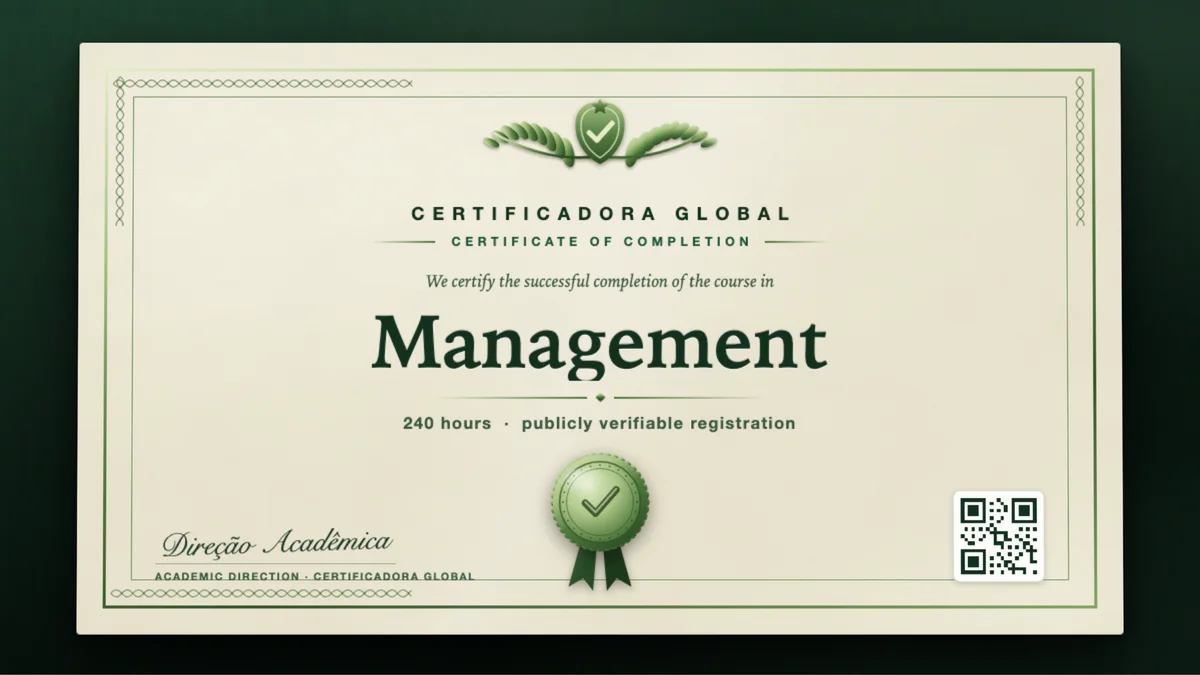 Cover of the Management course