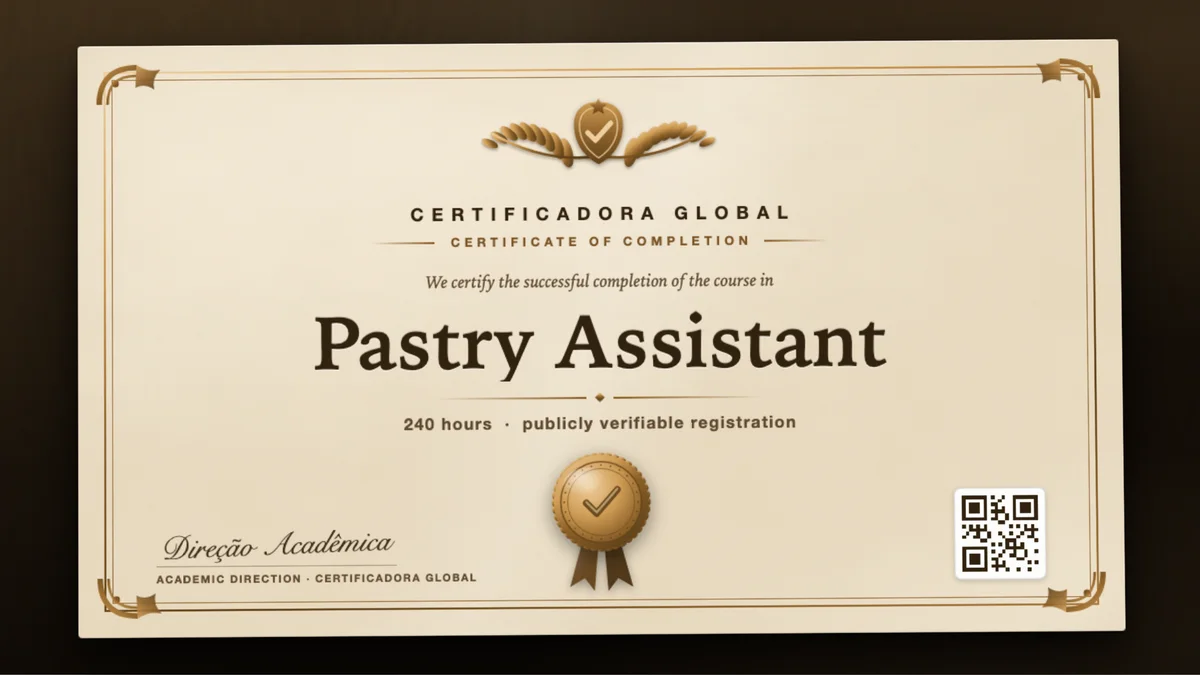 Cover of the Pastry Assistant course