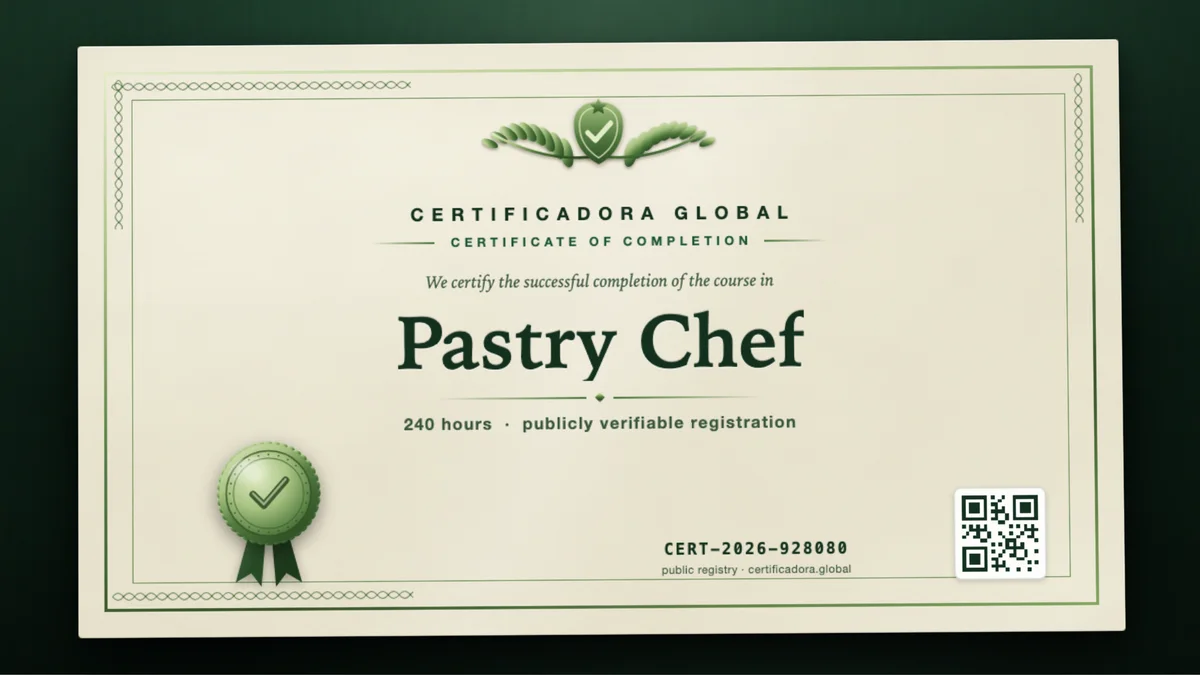 Cover of the Pastry Chef course