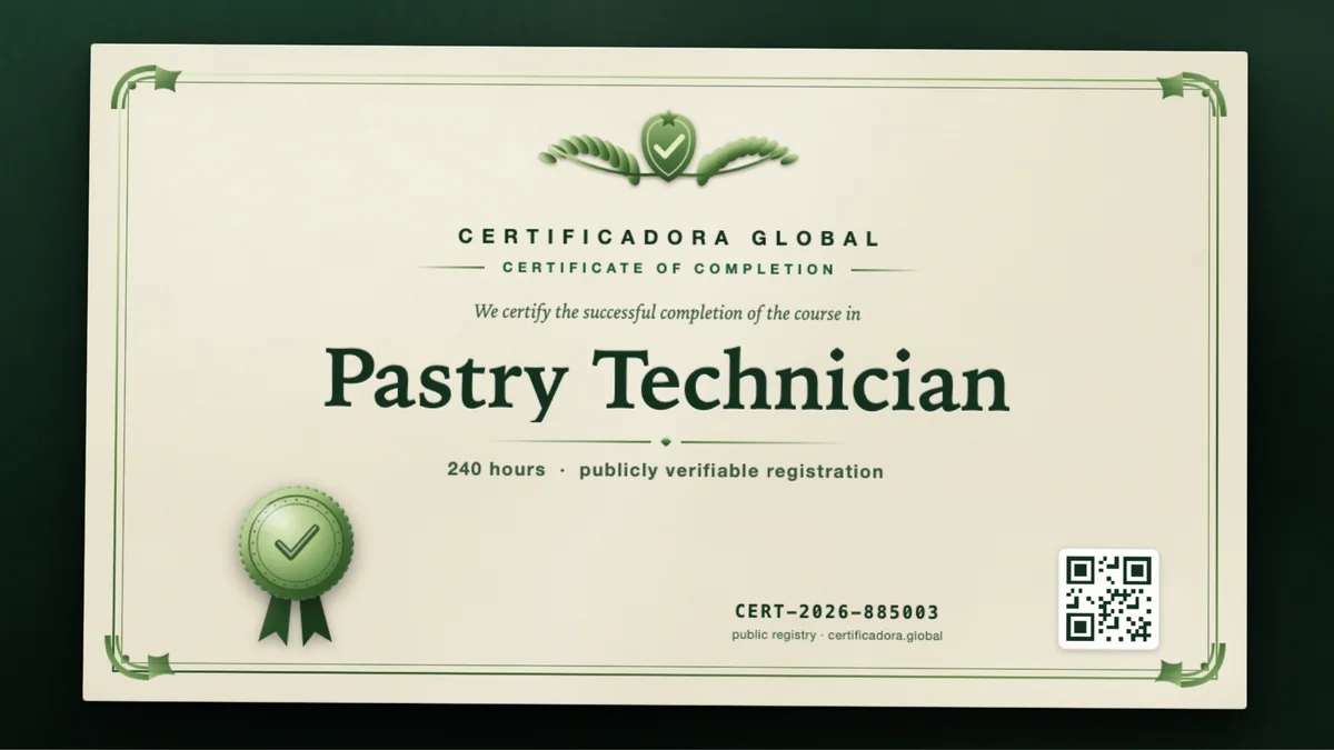 Cover of the Pastry Technician course