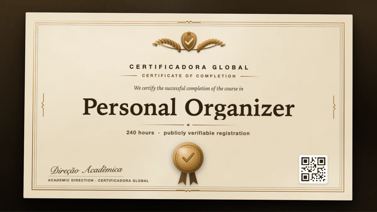 Cover of the Personal Organizer course