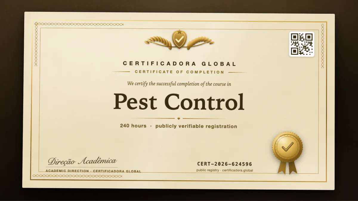 Cover of the Pest Control course