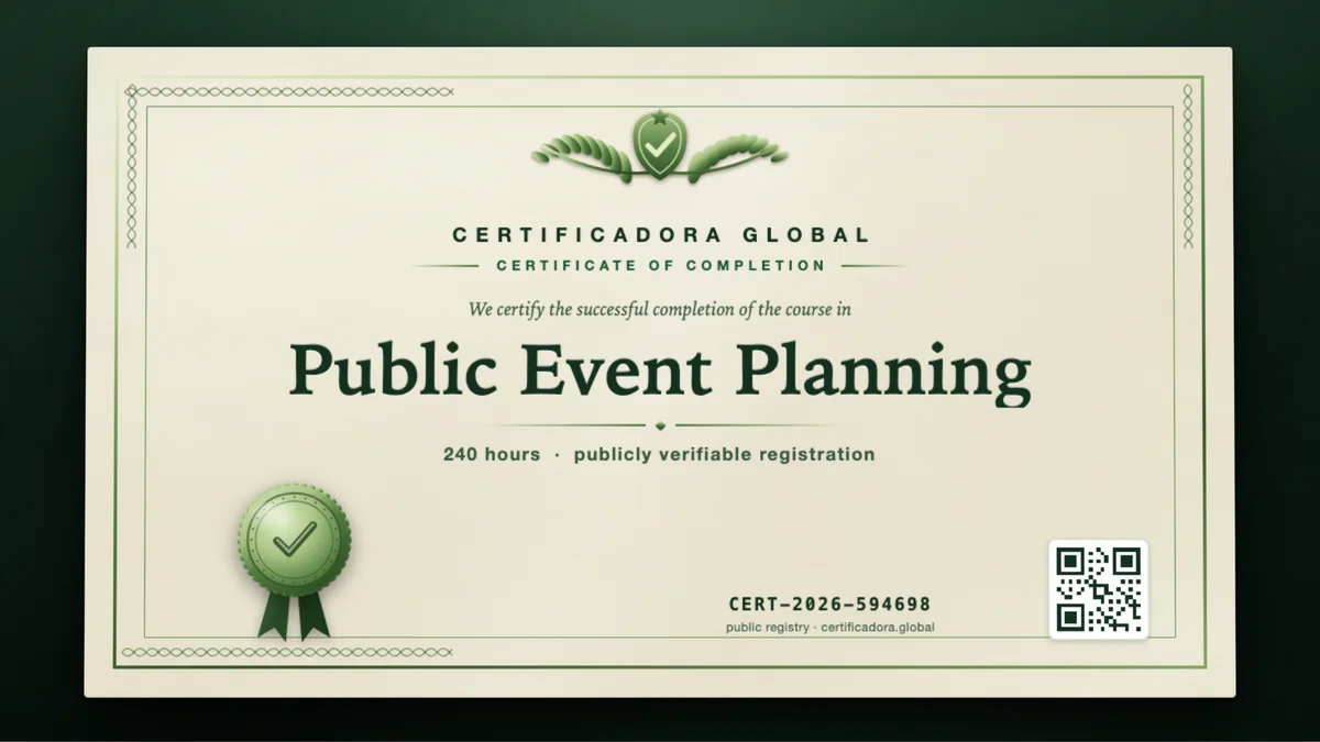 Cover of the Public Event Planning course