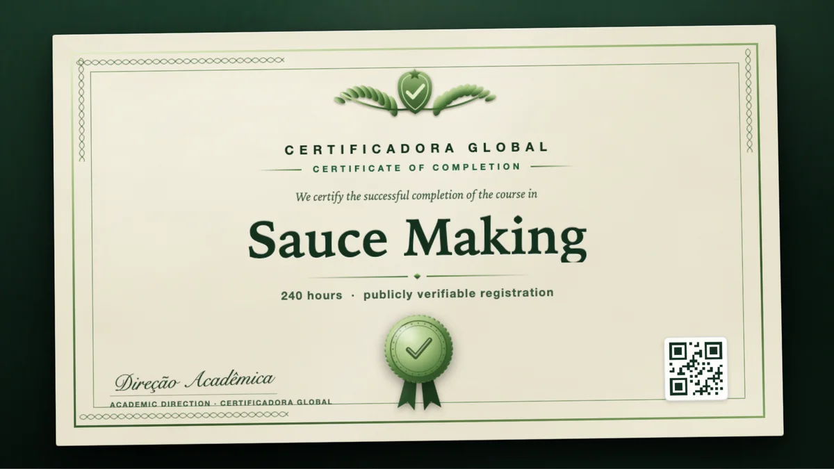 Cover of the Sauce Making course
