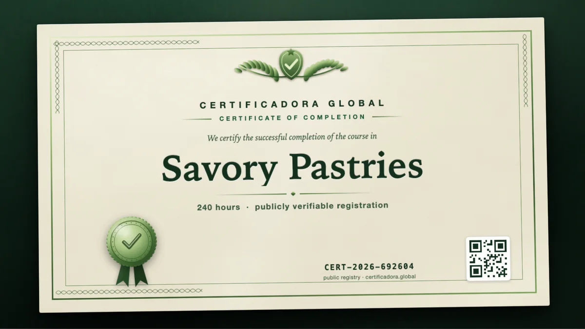 Cover of the Savory Pastries course