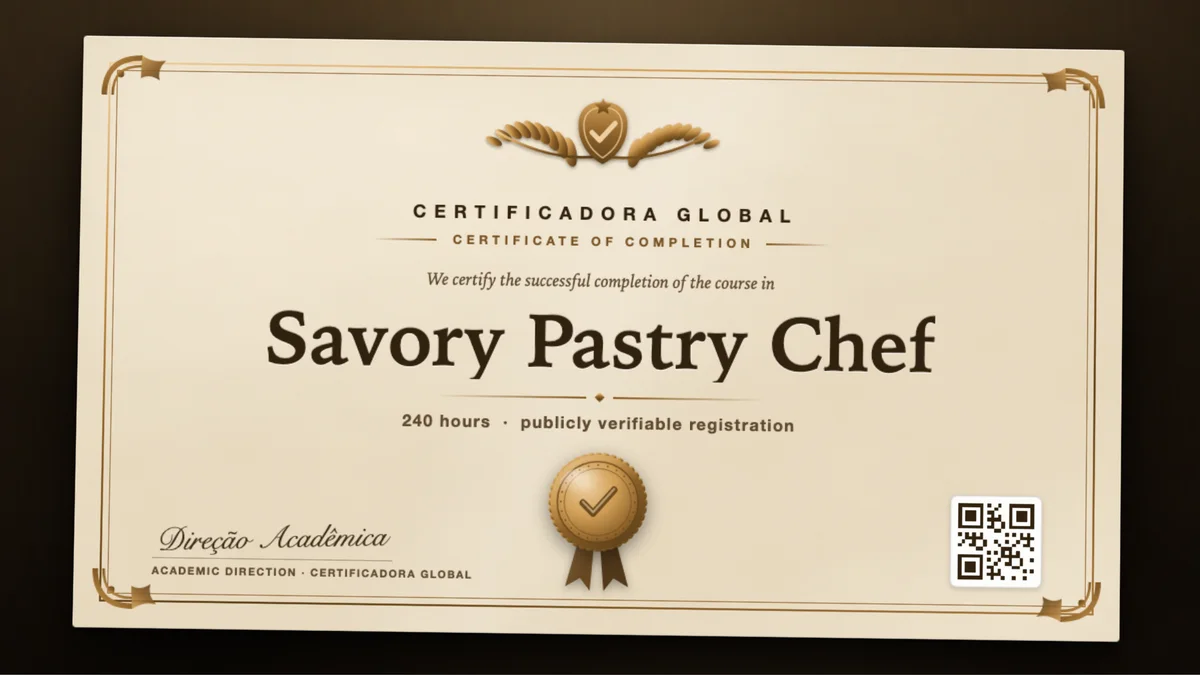 Cover of the Savory Pastry Chef course