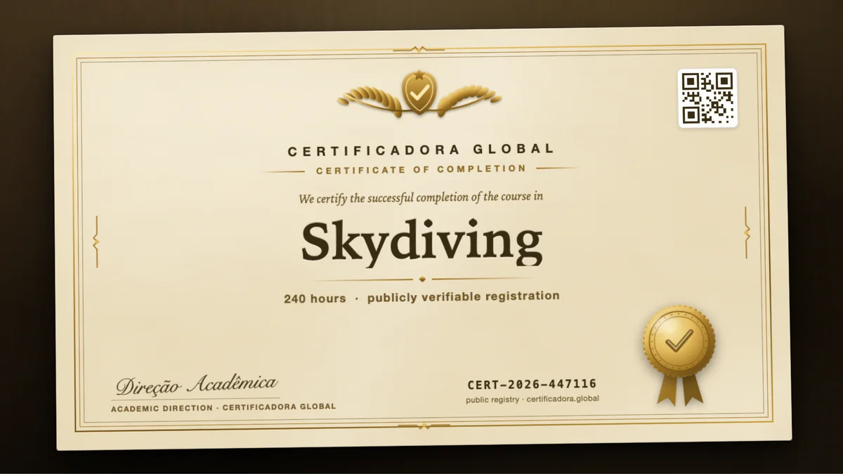 Cover of the Skydiving course
