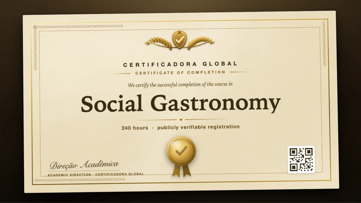 Cover of the Social Gastronomy course