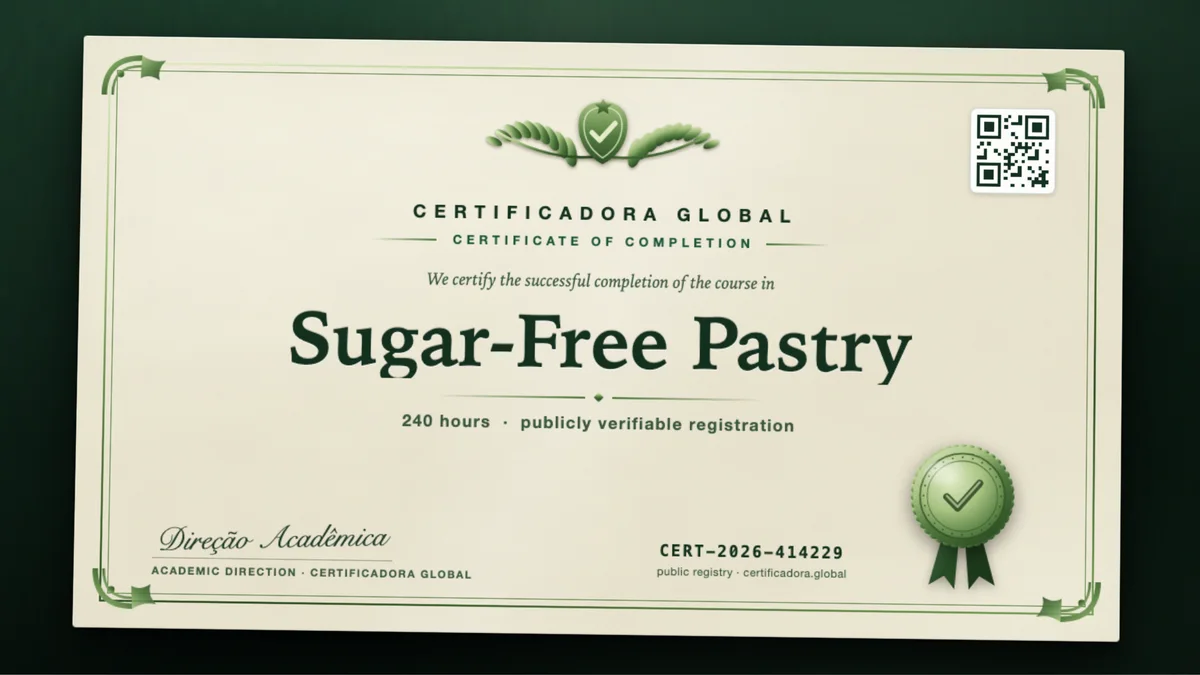 Cover of the Sugar-Free Pastry course