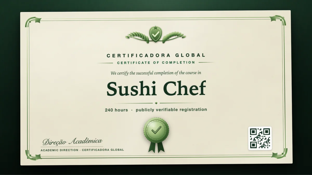 Cover of the Sushi Chef course