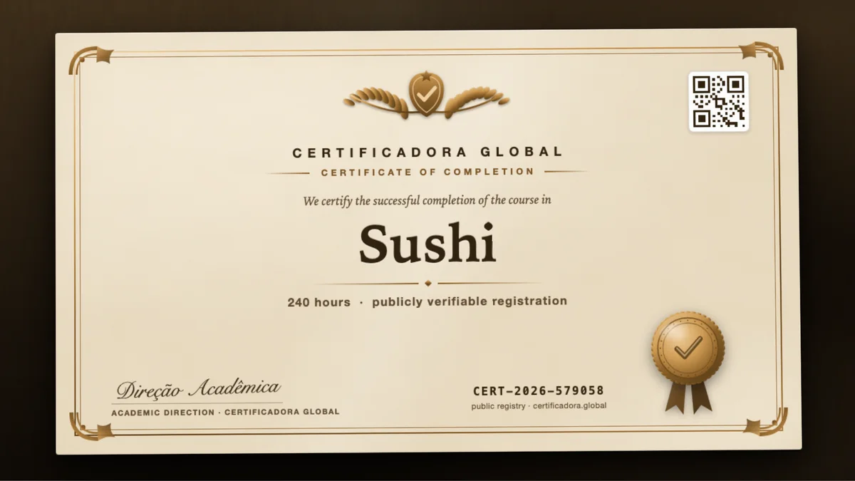 Cover of the Sushi course