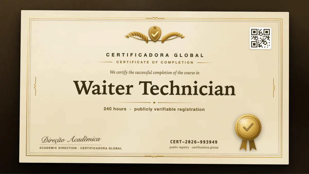 Cover of the Waiter Technician course