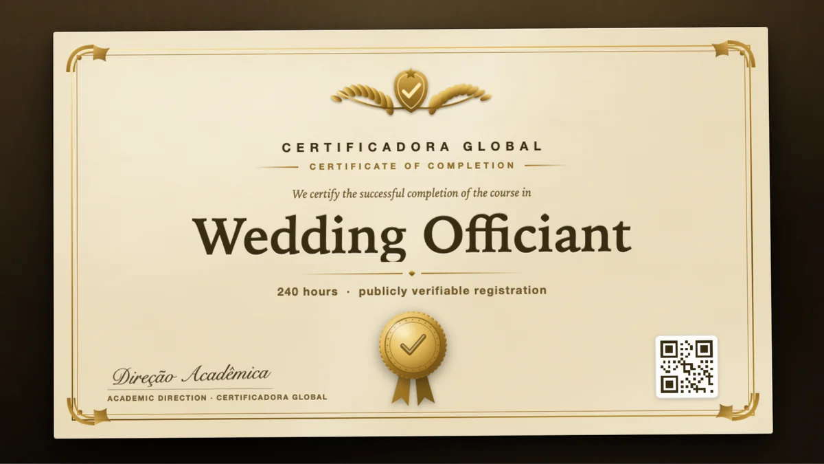 Cover of the Wedding Officiant course