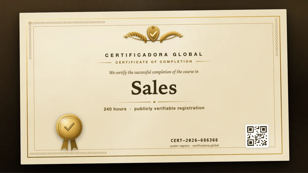 Cover of the Sales course