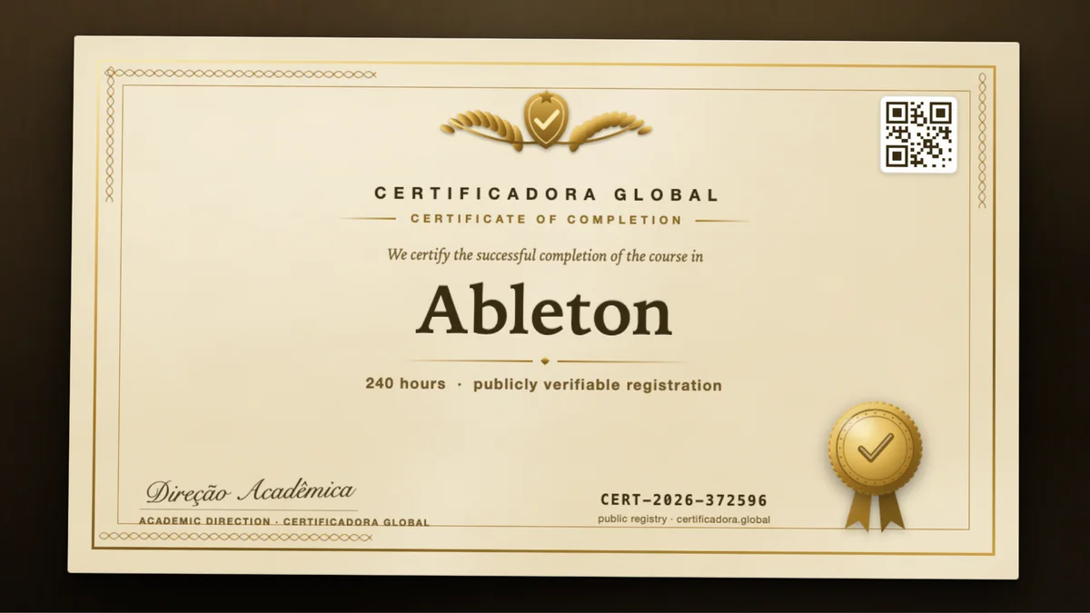 Cover of the Ableton course