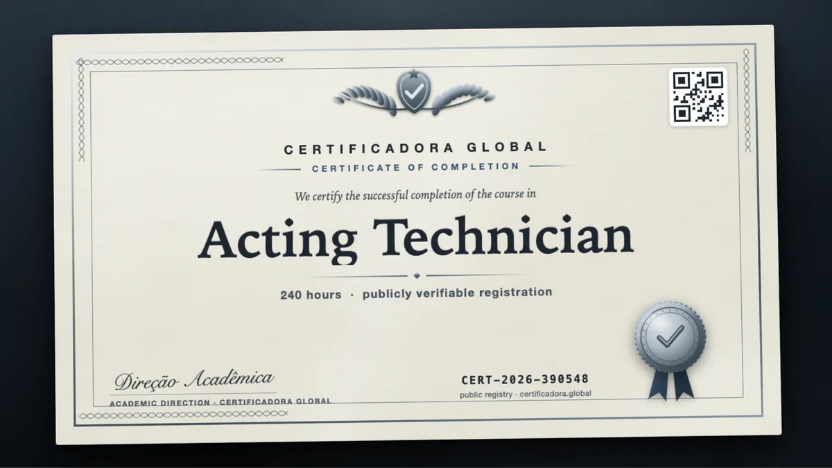 Cover of the Acting Technician course