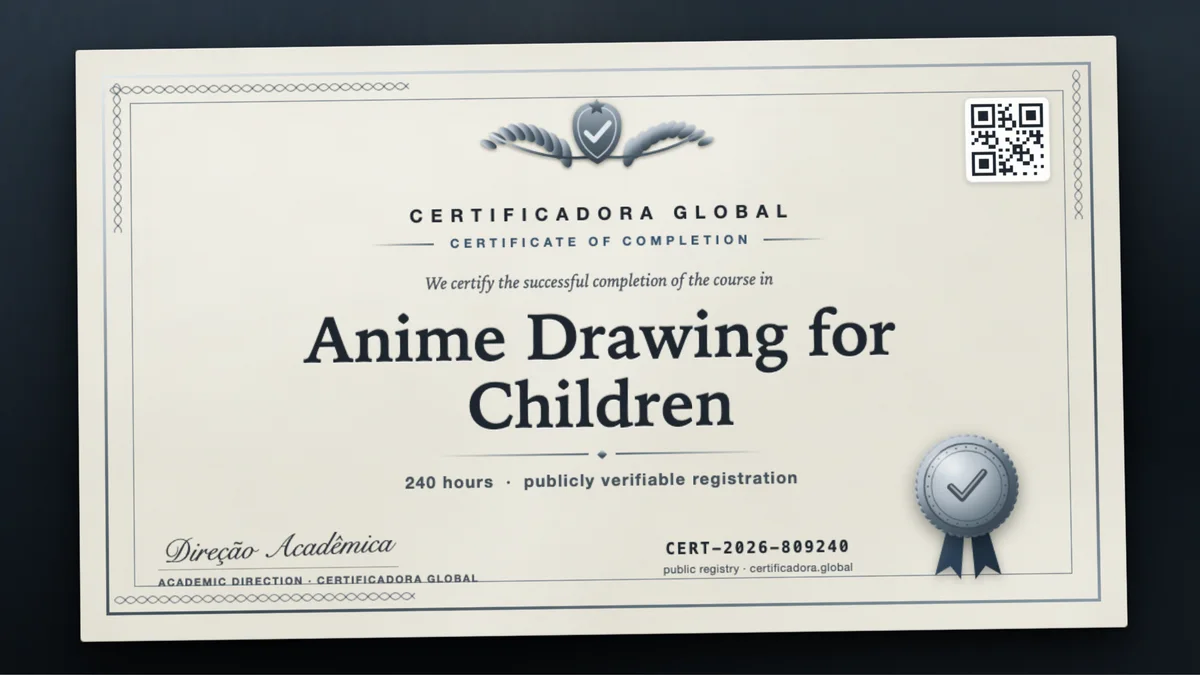 Cover of the Anime Drawing for Children course