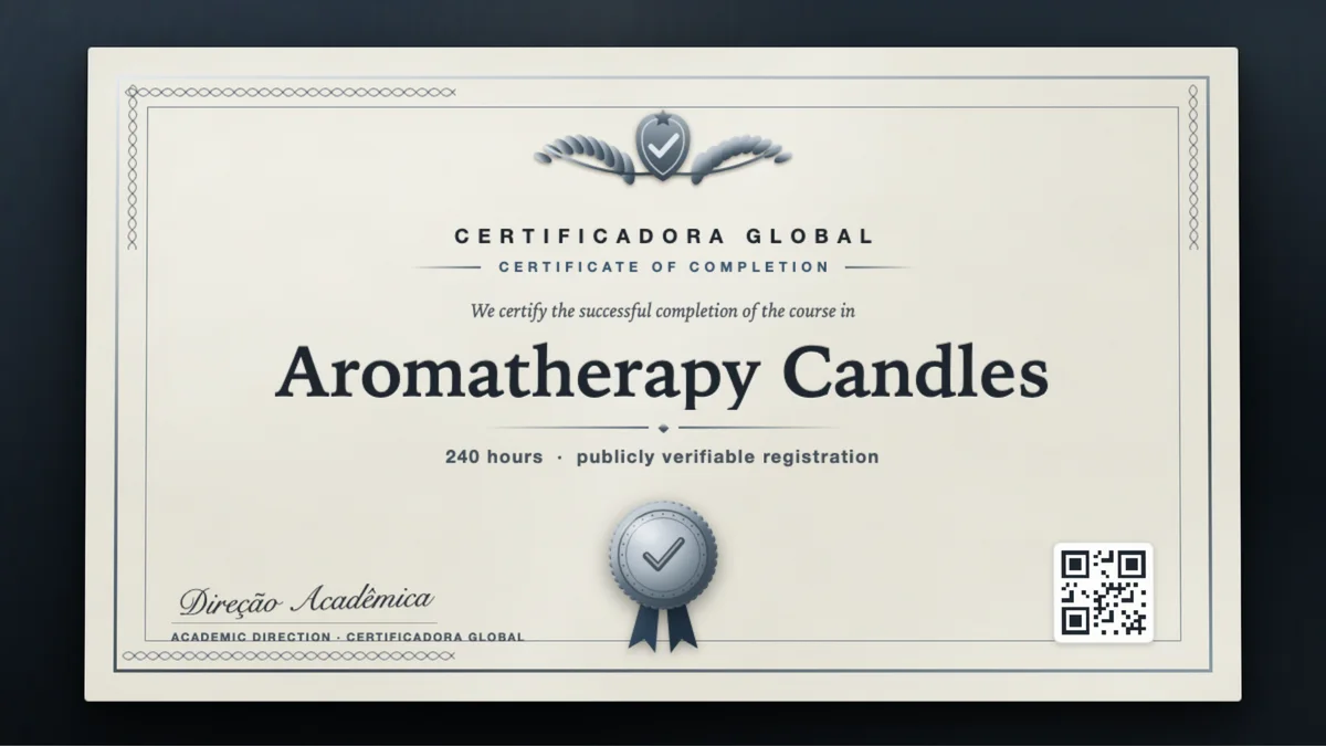 Cover of the Aromatherapy Candles course