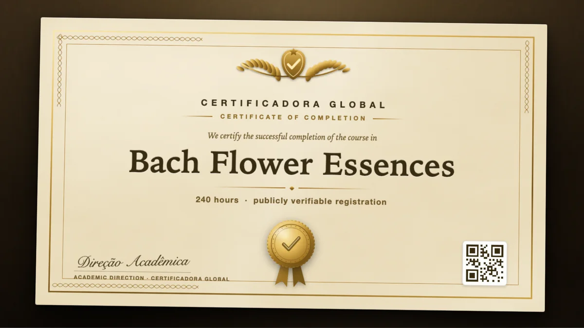 Cover of the Bach Flower Essences course
