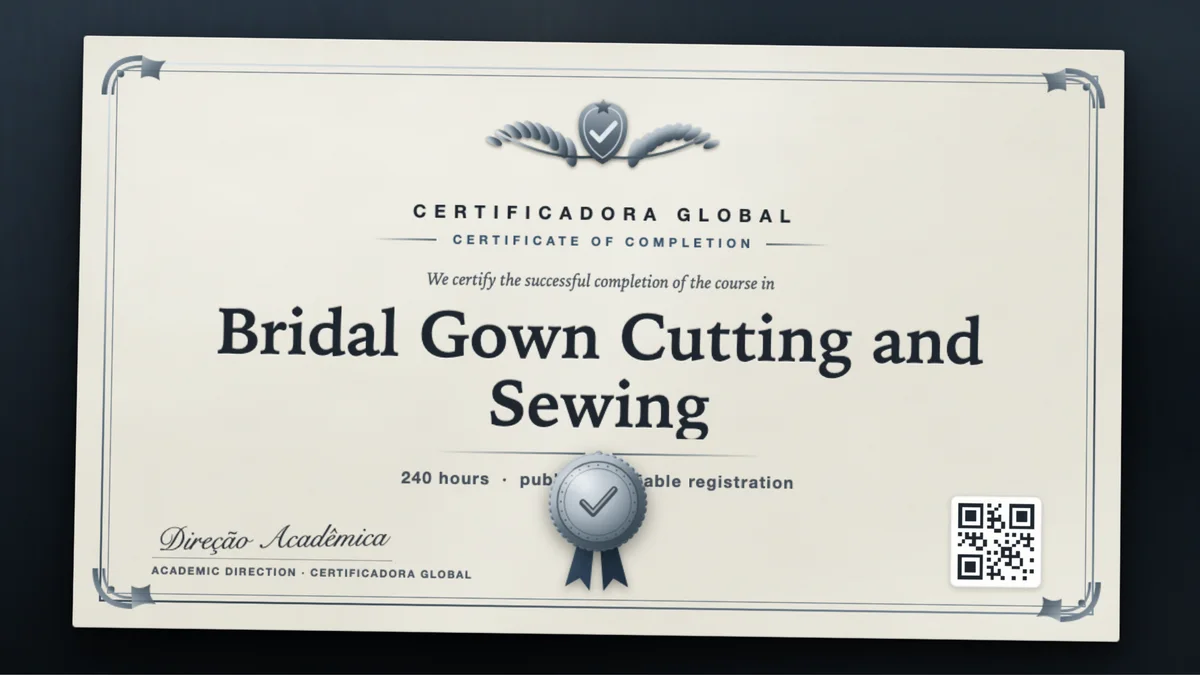 Cover of the Bridal Gown Cutting and Sewing course