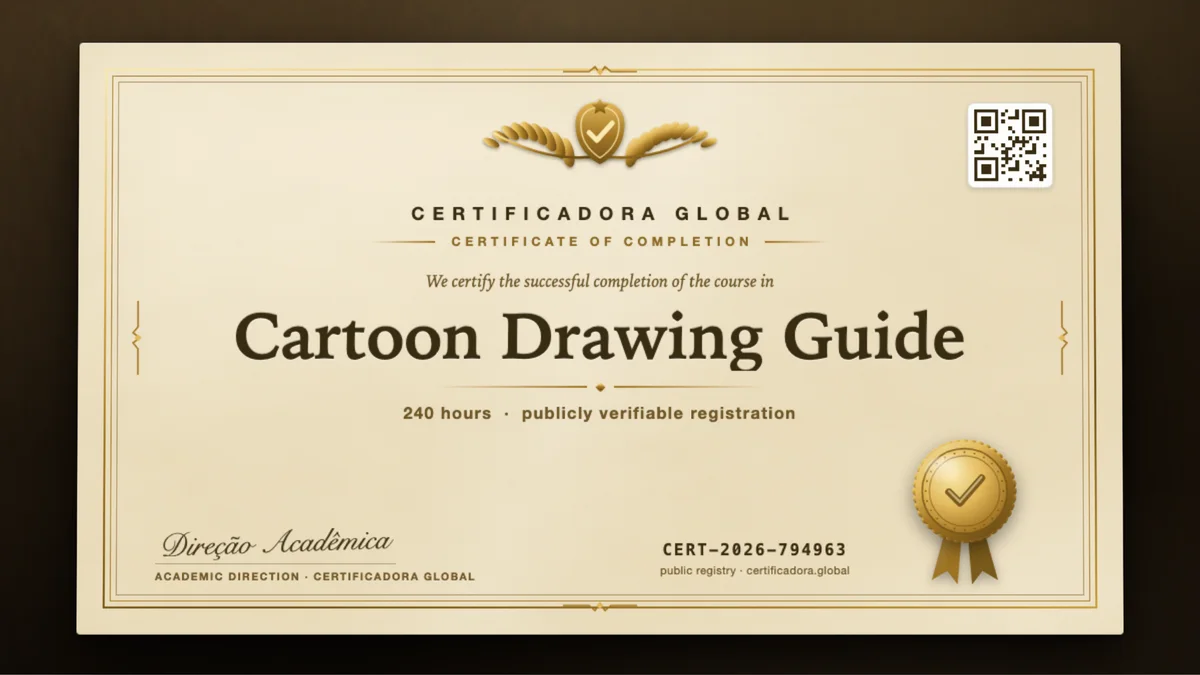 Cover of the Cartoon Drawing Guide course
