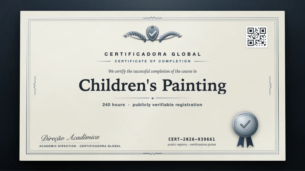 Cover of the Children's Painting course