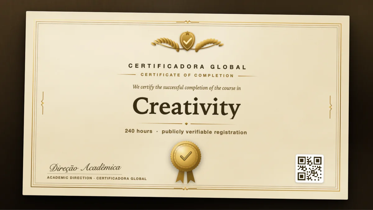 Cover of the Creativity course