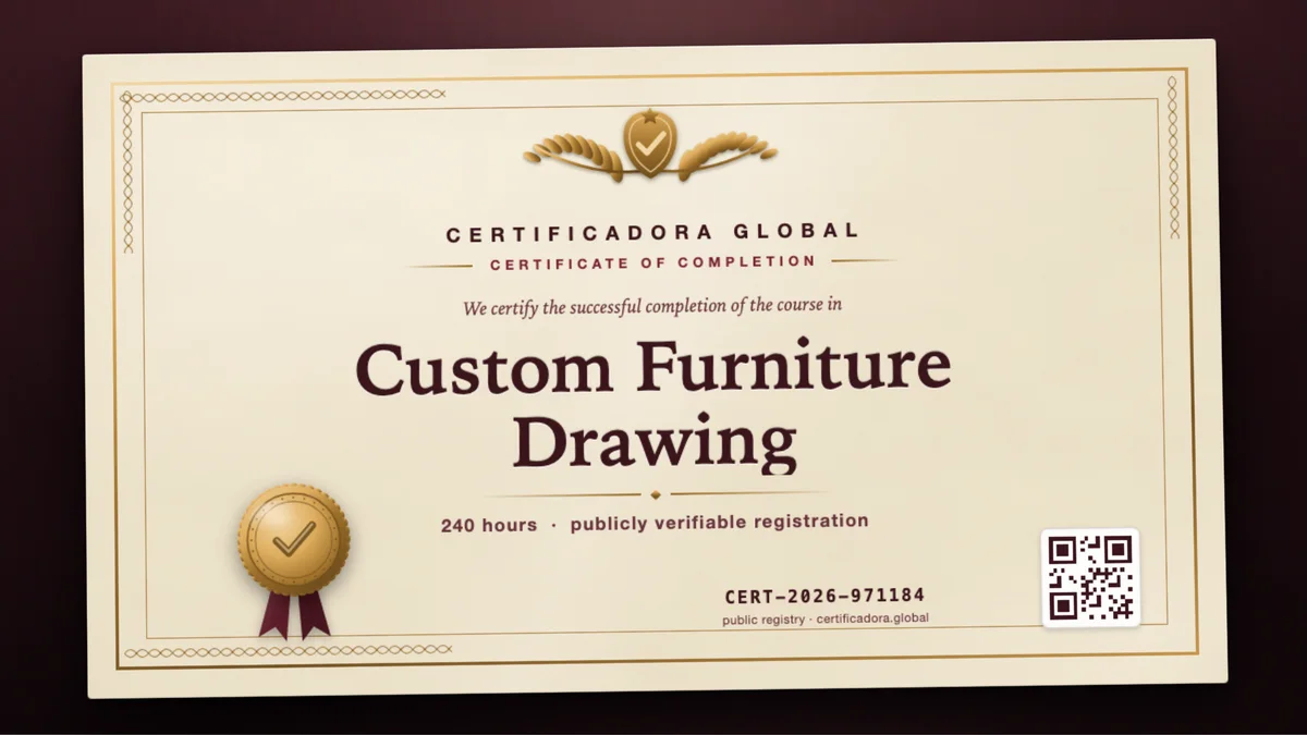 Cover of the Custom Furniture Drawing course