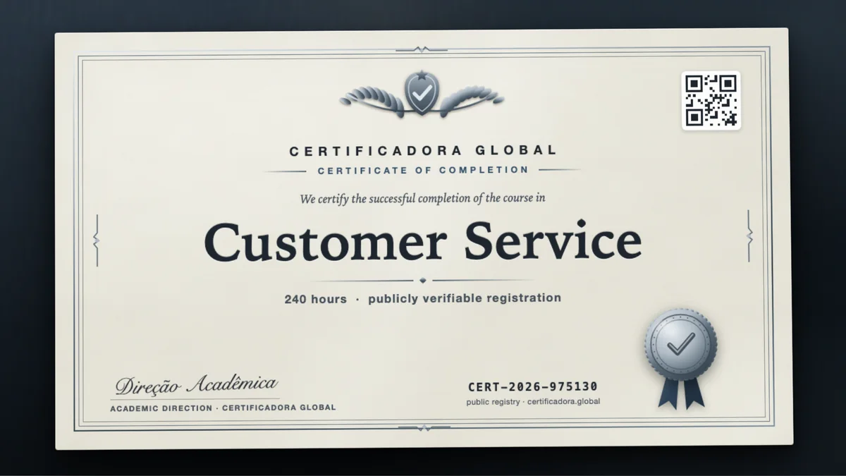 Cover of the Customer Service course