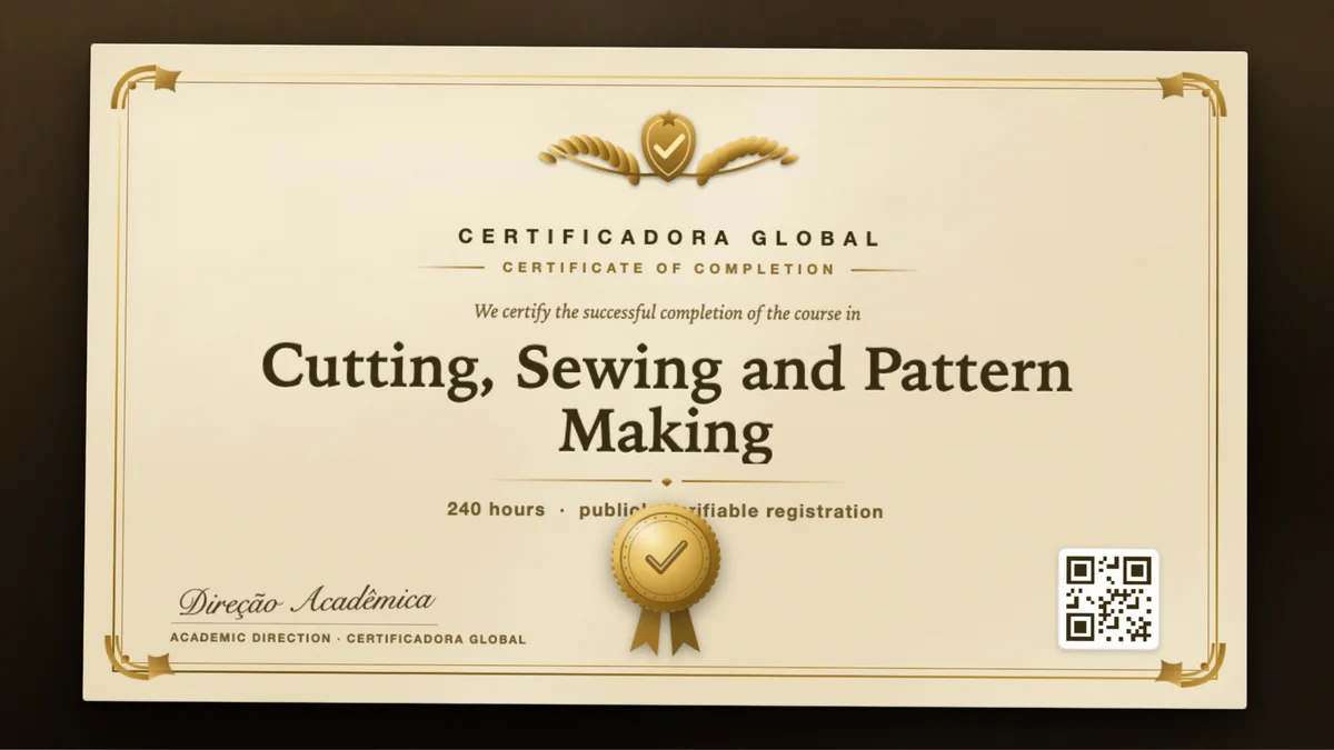 Cover of the Cutting, Sewing and Pattern Making course