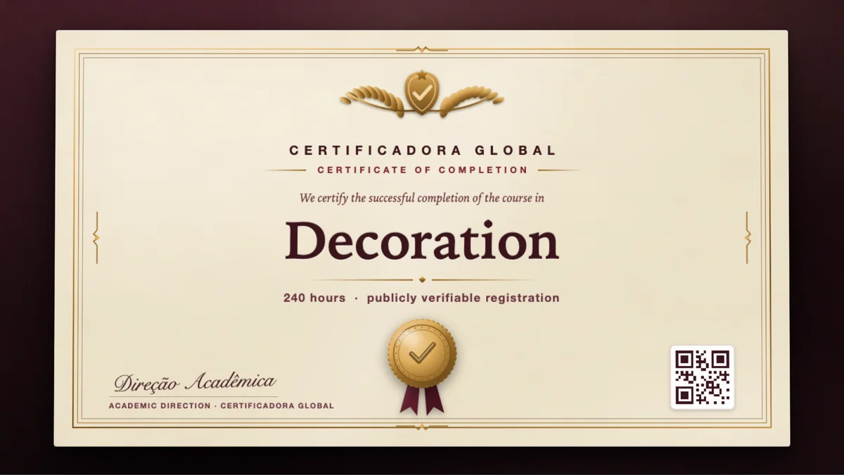 Cover of the Decoration course