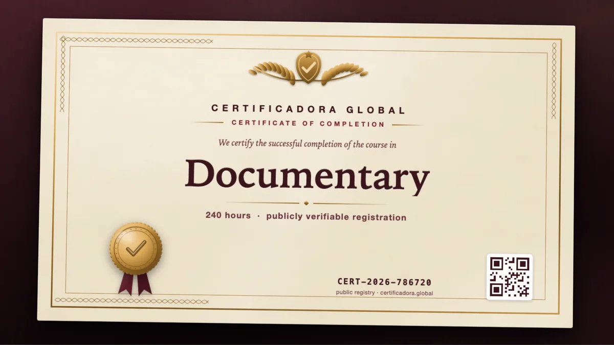 Cover of the Documentary course