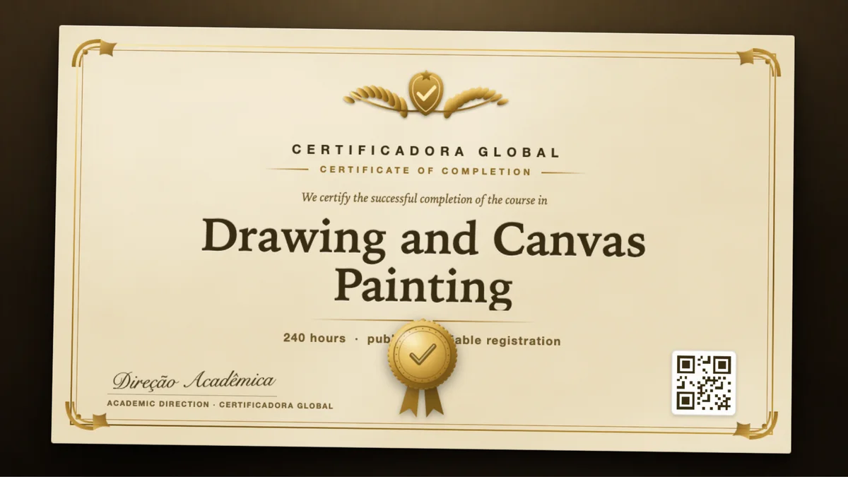 Cover of the Drawing and Canvas Painting course