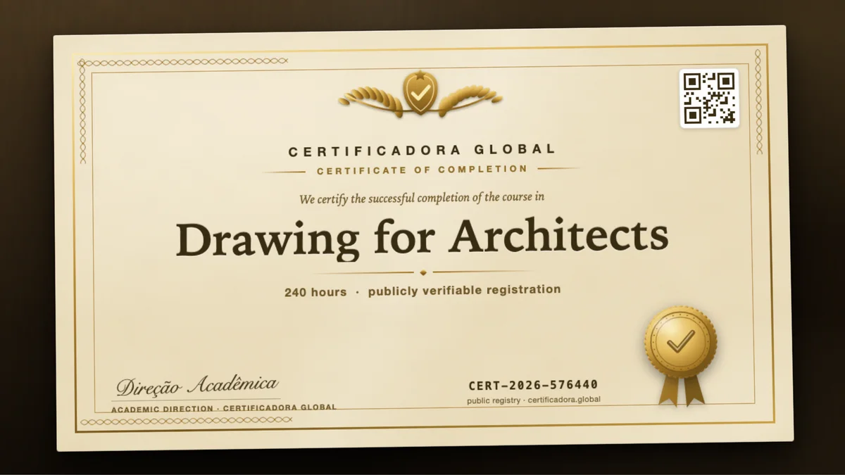 Cover of the Drawing for Architects course